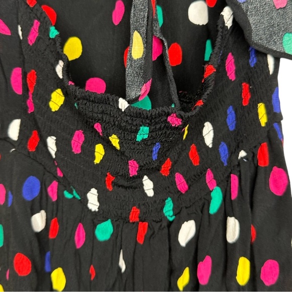 RIXO Target Colorful Polka Dot Black Mini Dress Size XS - Picture 9 of 15
